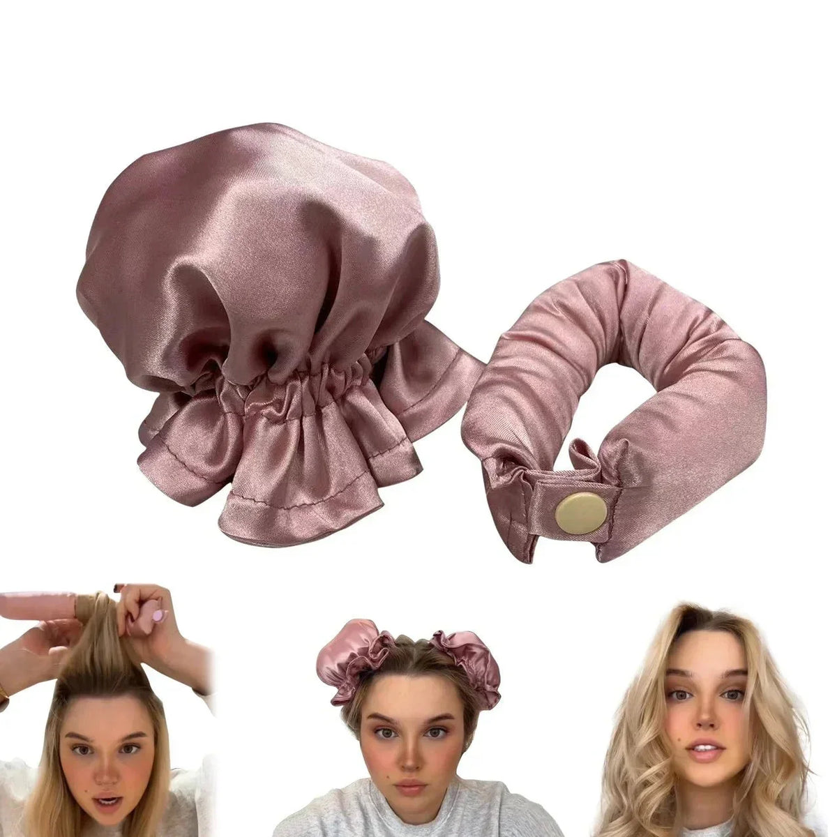 Sereen™ - Overnight Satin Rollers for Gentle No-Heat Waves