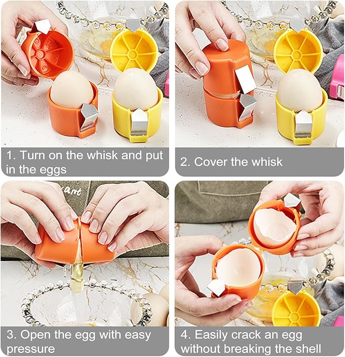 Ovella™ - Cleanly Cracks Eggs With Ergonomic Grip