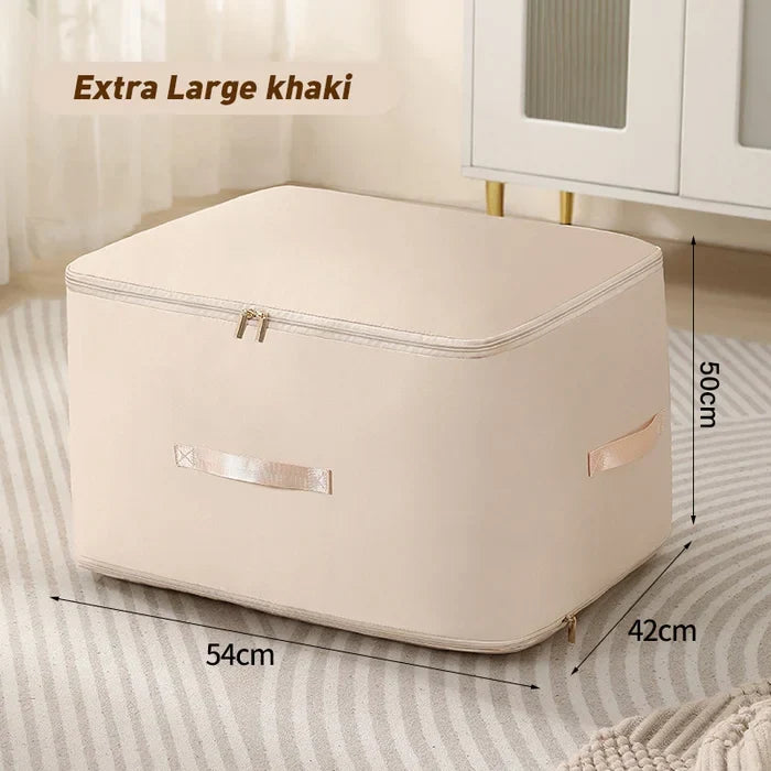 Packly™ - Compresses Bulky Linens for Neat Storage