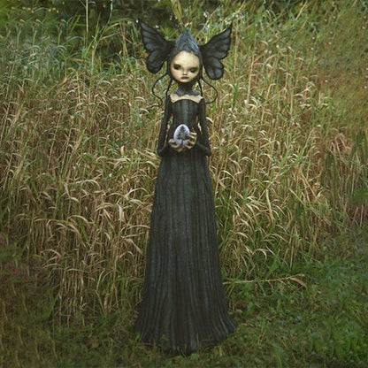 Noctiva™ - Detailed Gothic Witch Accent for Shelves