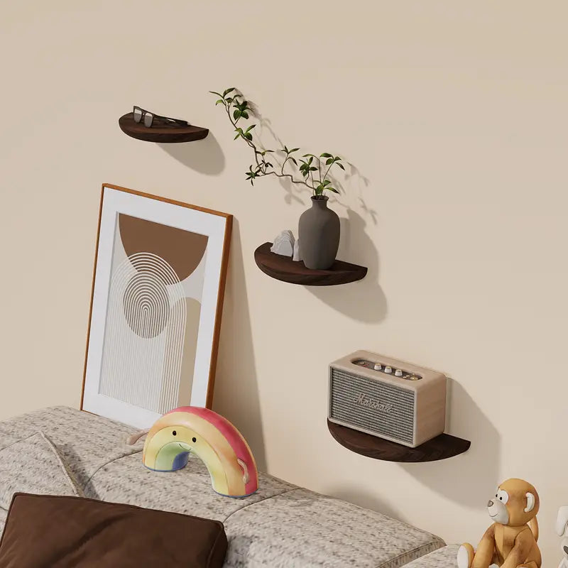 Lunera™ - Curved Floating Shelf For Compact Spaces