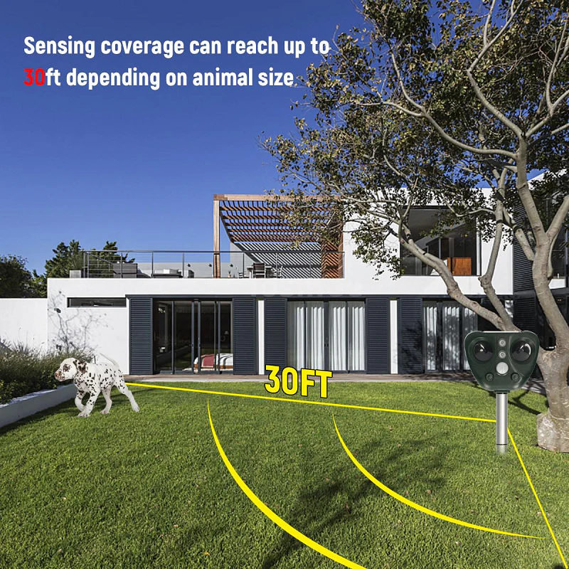 Aviaro™ - Quiet Solar Deterrent for Garden Areas