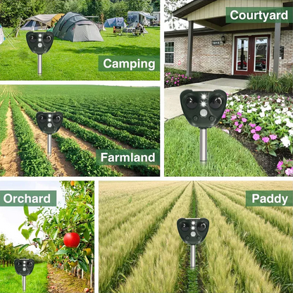 Aviaro™ - Quiet Solar Deterrent for Garden Areas