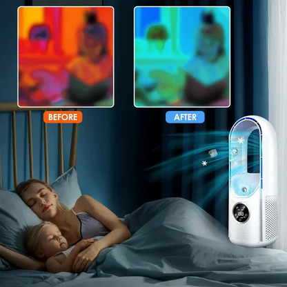 Aeris™ - Compact Bladeless Cooling for Personal Spaces