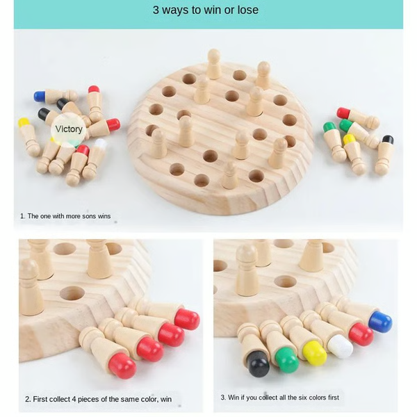 Memori™ - Colorful Wooden Memory Game For Family Play