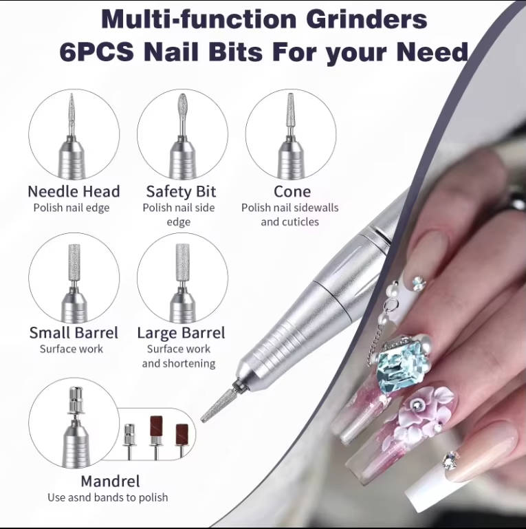 LuxeFile™ - Portable Pen-Style Drill for Precise Manicures