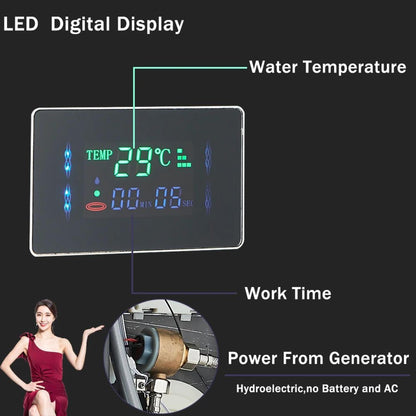 Hydrax™ - See Water Temperature with Six Spray Modes