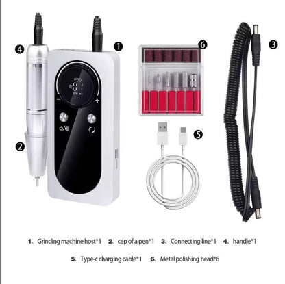 LuxeFile™ - Portable Pen-Style Drill for Precise Manicures