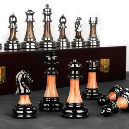 Marven™ - Hand-Weighted Chess Set for Elegant Play