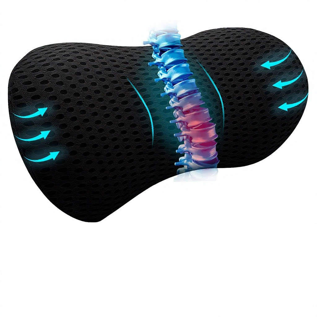 Vestra™ - Contoured Lumbar Support For All-Day Sitting