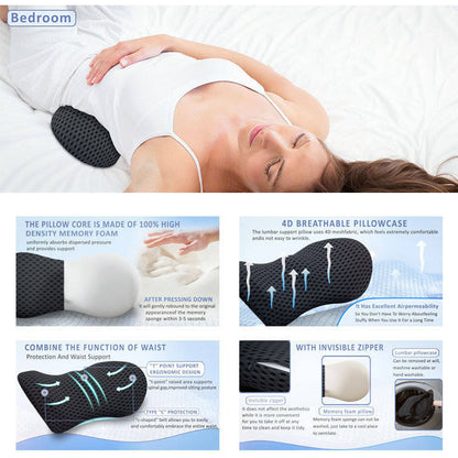 Vestra™ - Contoured Lumbar Support For All-Day Sitting