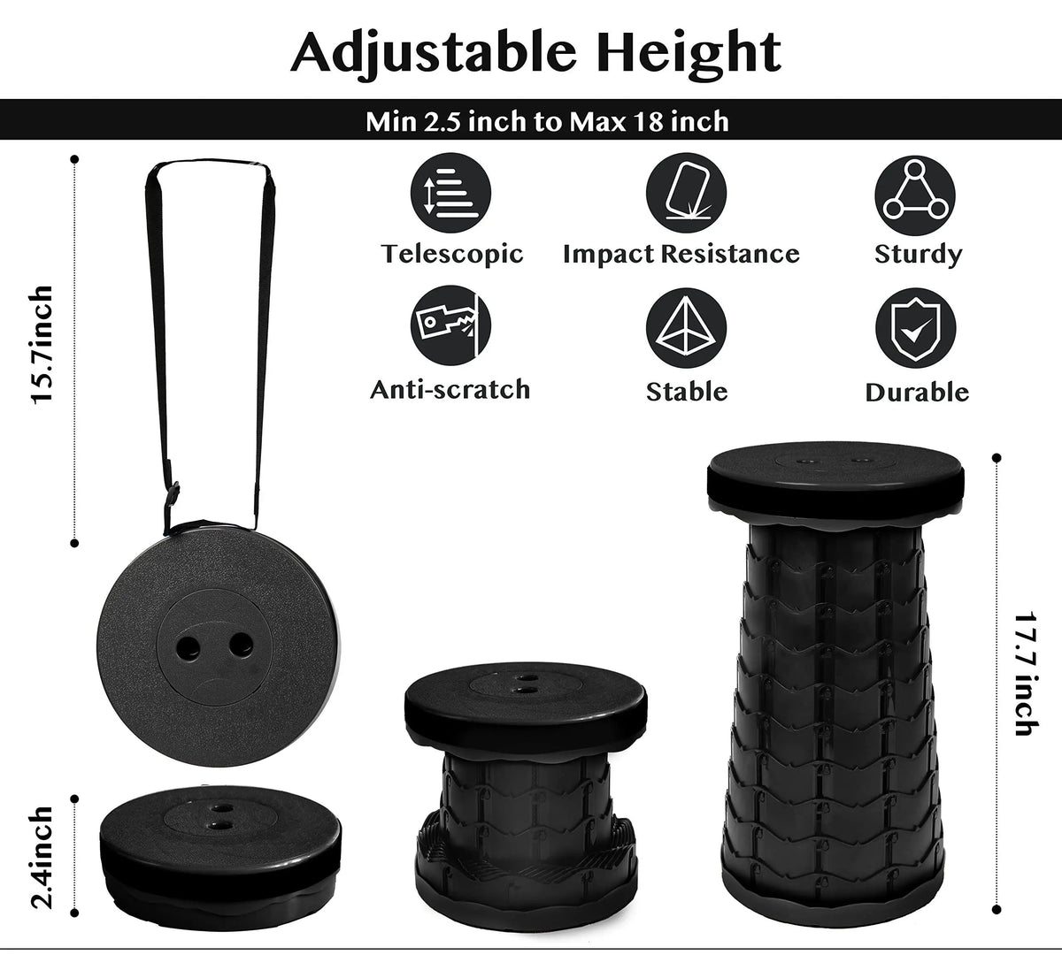 Vantara™ - Compact Telescopic Seat For Easy Outdoor Rest