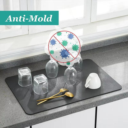 Absora™ - Fast-Drying Counter Mat for Wet Dishes
