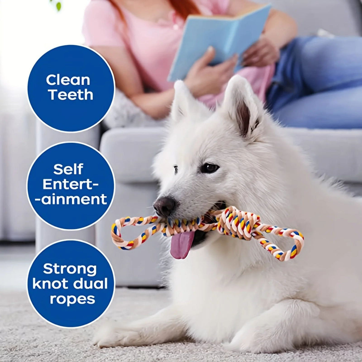 Cordex™ - Durable Tug & Chew Toy for Medium and Large Dogs