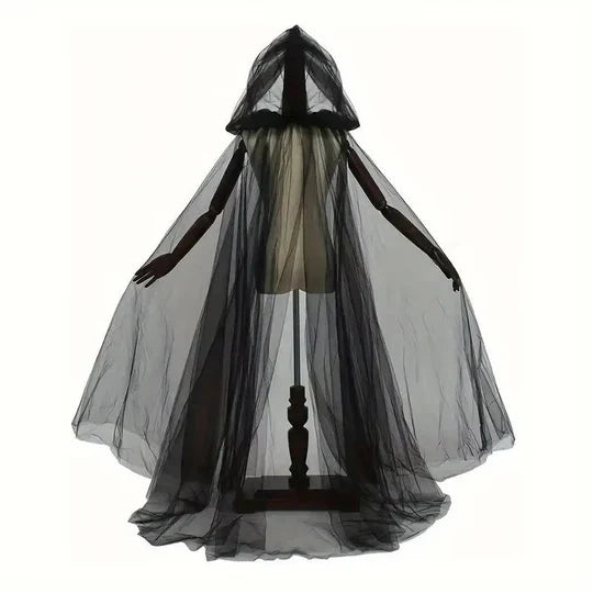 Noctra™ - Hooded Tulle Cape For Effortless Spooky Style