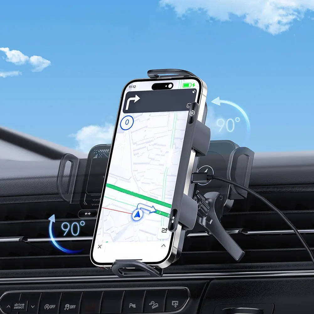 Velora™ - Motorized Phone Mount That Charges While You Drive