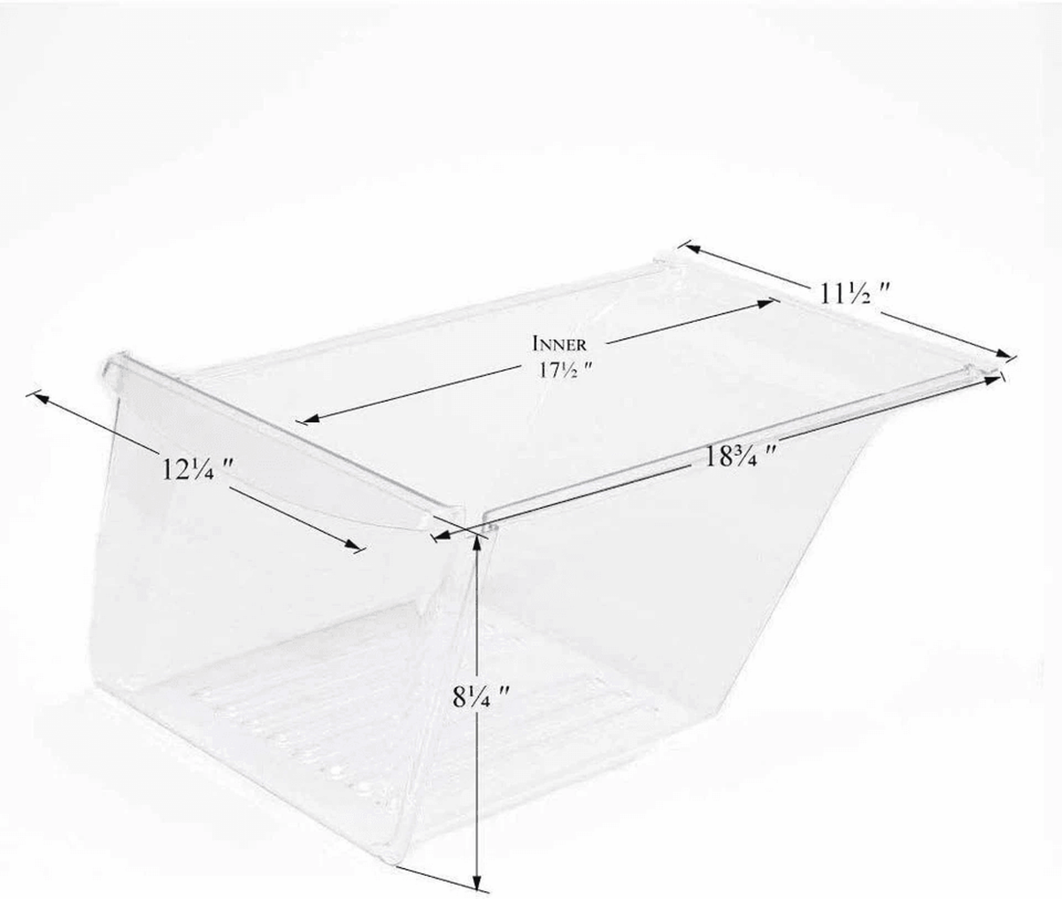 Vestra™ - Clear Replacement Crisper Pan for Built-In Drawers