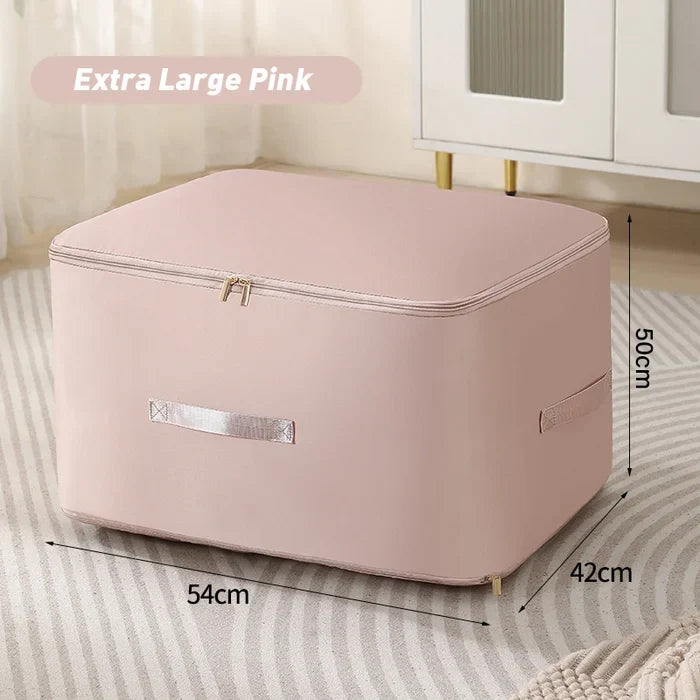 Packly™ - Compresses Bulky Linens for Neat Storage