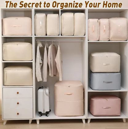 Packly™ - Compresses Bulky Linens for Neat Storage