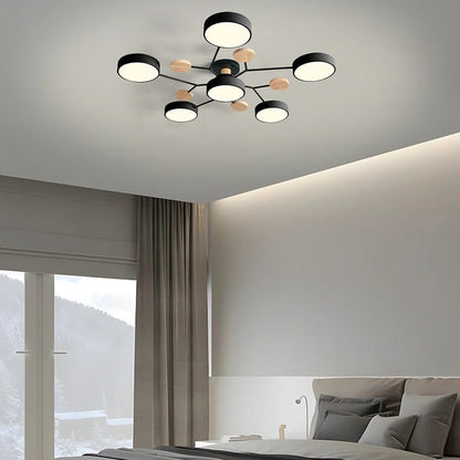 Lumine™ - Low-Profile Semi-Flush LED Chandelier for Homes