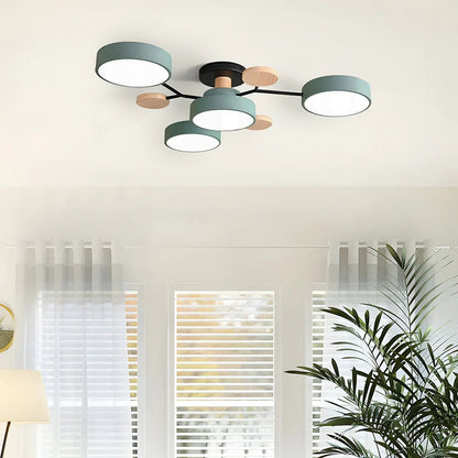 Lumine™ - Low-Profile Semi-Flush LED Chandelier for Homes