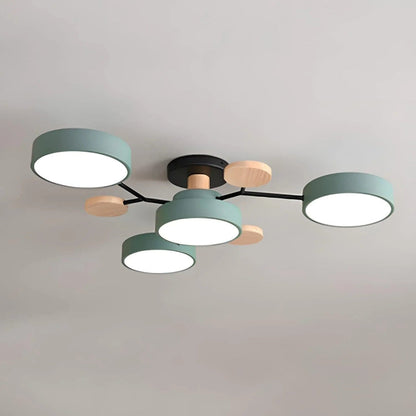Lumine™ - Low-Profile Semi-Flush LED Chandelier for Homes