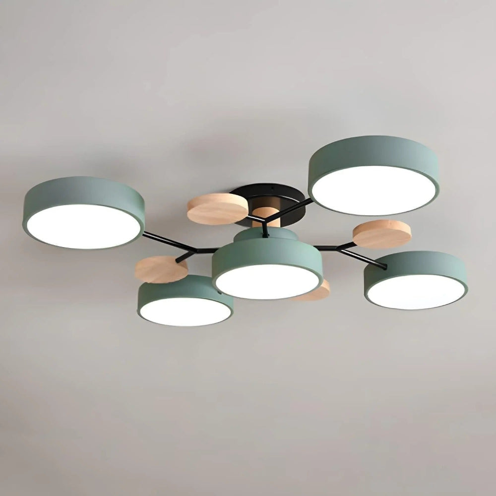 Lumine™ - Low-Profile Semi-Flush LED Chandelier for Homes