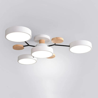 Lumine™ - Low-Profile Semi-Flush LED Chandelier for Homes