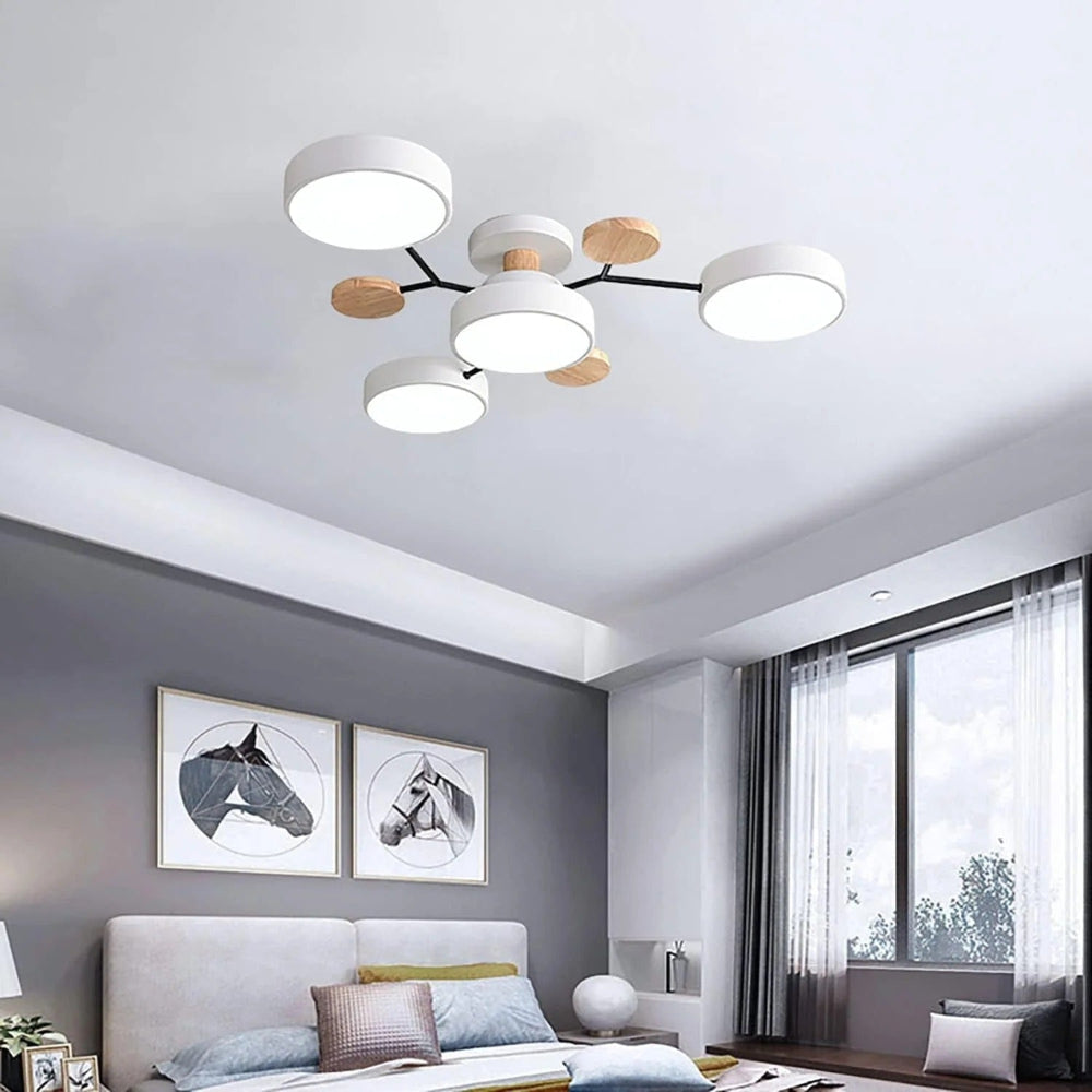 Lumine™ - Low-Profile Semi-Flush LED Chandelier for Homes