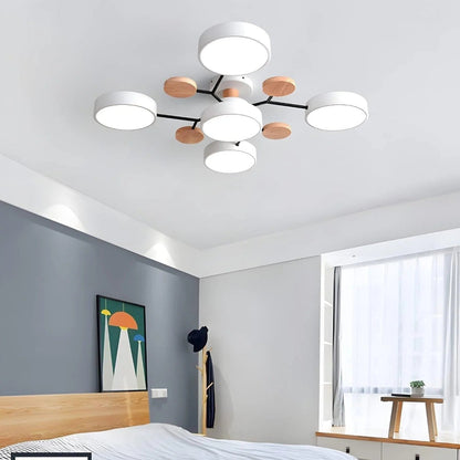 Lumine™ - Low-Profile Semi-Flush LED Chandelier for Homes