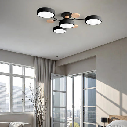 Lumine™ - Low-Profile Semi-Flush LED Chandelier for Homes