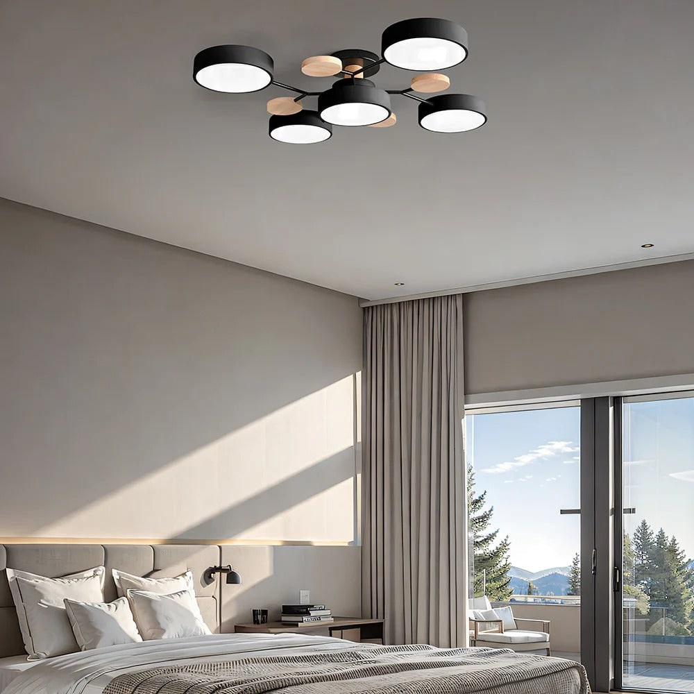 Lumine™ - Low-Profile Semi-Flush LED Chandelier for Homes