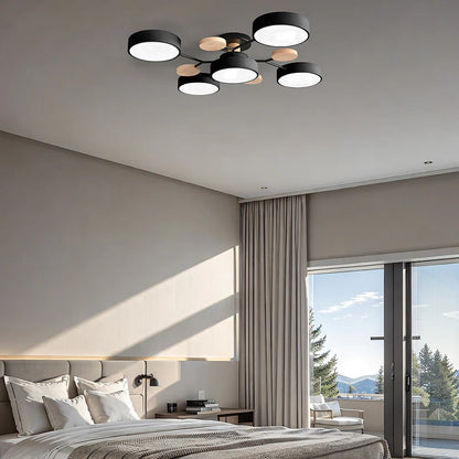 Lumine™ - Low-Profile Semi-Flush LED Chandelier for Homes