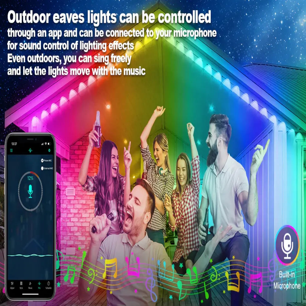 Luminex™ - Permanent Patio Lighting That Syncs To Music