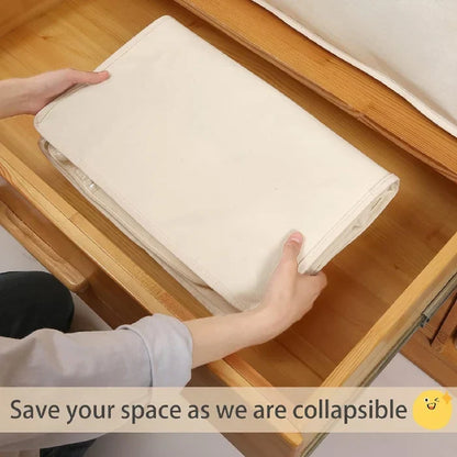 Packly™ - Compresses Bulky Linens for Neat Storage