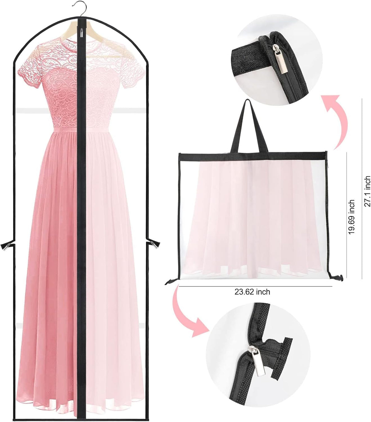 Vestra™ - Preserve Full-Length Gowns From Dust and Light