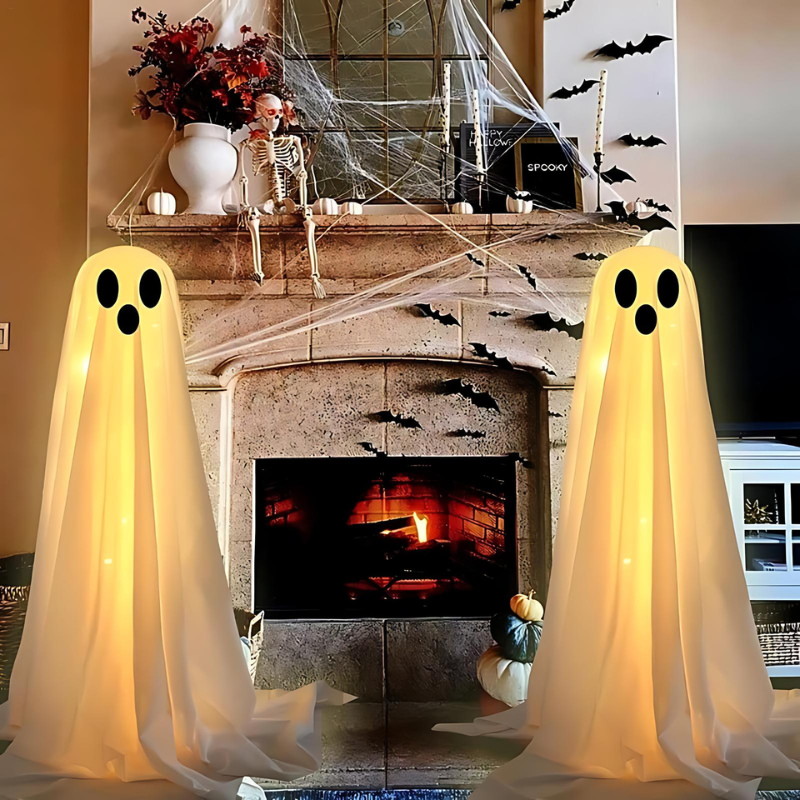 Noctis™ - Tall Battery-Lit Ghosts for Yard and Porch