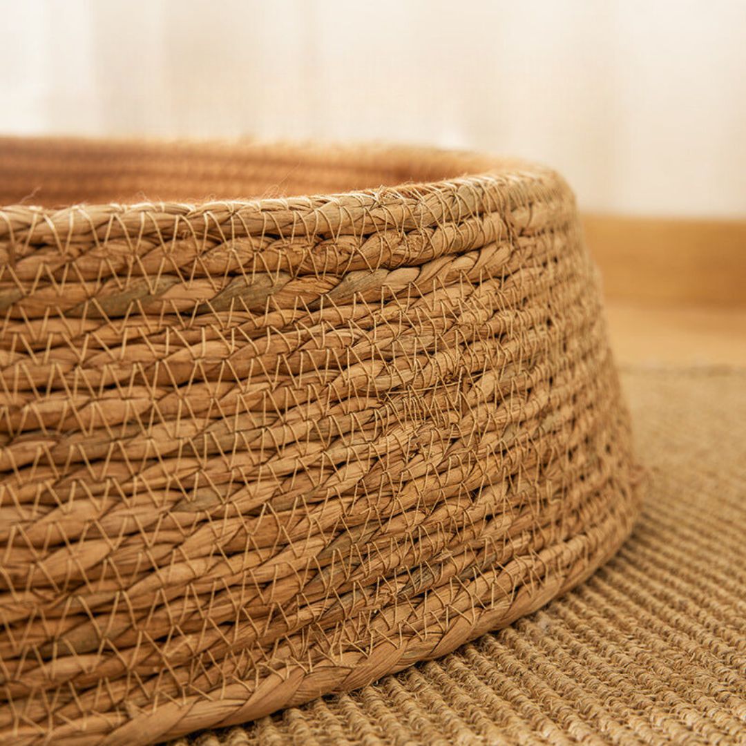 Nestra™ - Hand-Woven Rattan Nest For Cat Comfort