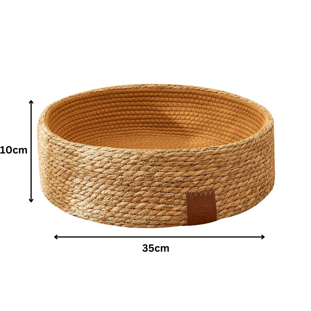 Nestra™ - Hand-Woven Rattan Nest For Cat Comfort