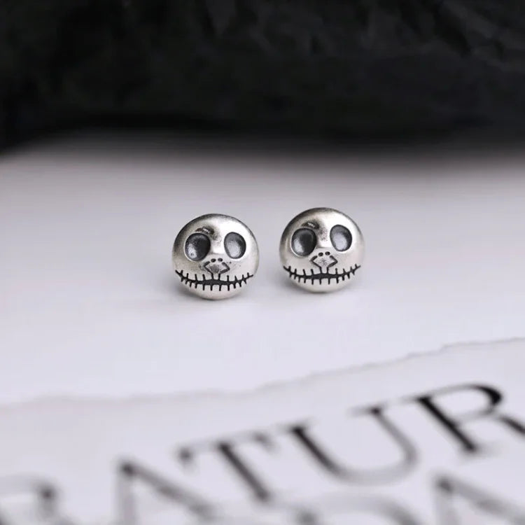 Noctura™ - Gothic Pumpkin Skull Studs For Everyday Edge