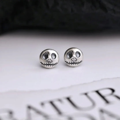 Noctura™ - Gothic Pumpkin Skull Studs For Everyday Edge