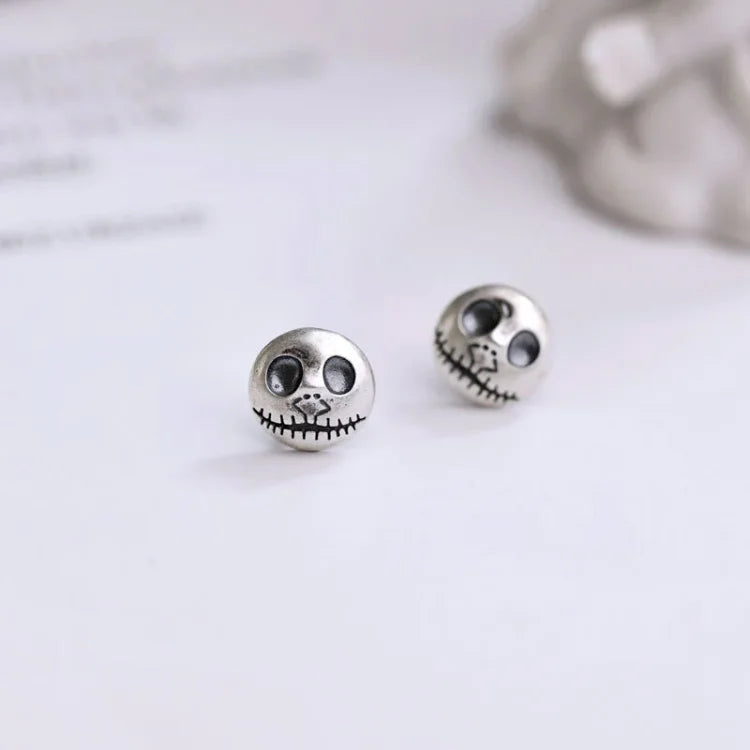 Noctura™ - Gothic Pumpkin Skull Studs For Everyday Edge