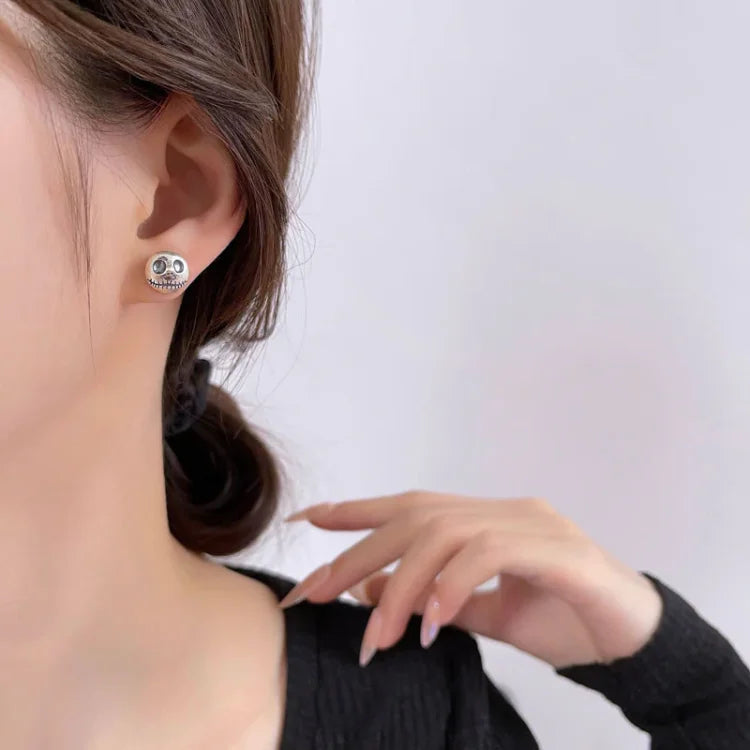 Noctura™ - Gothic Pumpkin Skull Studs For Everyday Edge