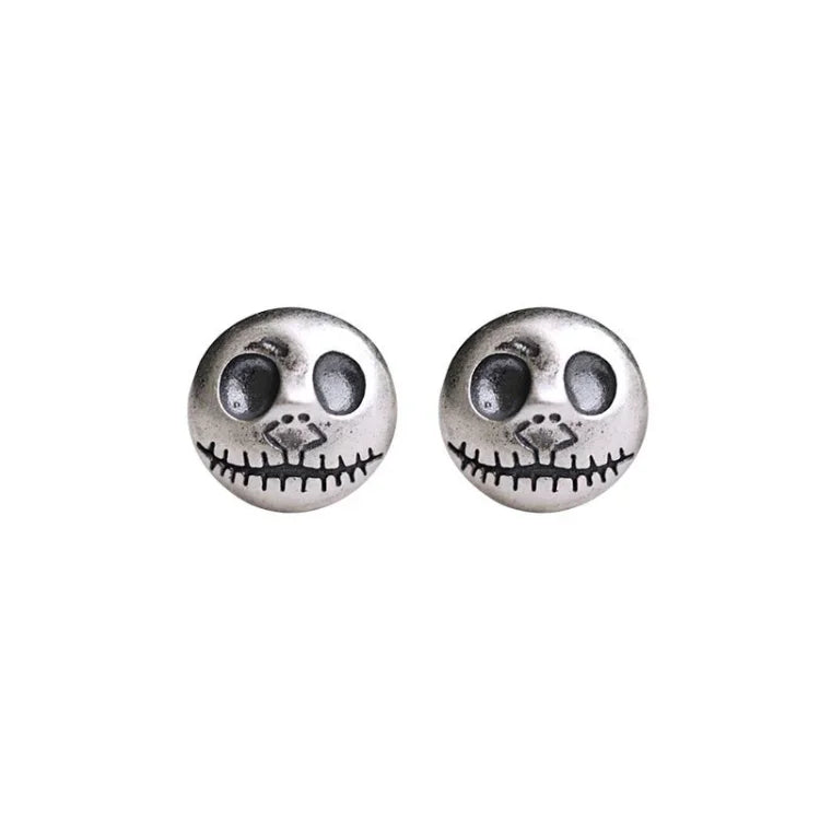 Noctura™ - Gothic Pumpkin Skull Studs For Everyday Edge