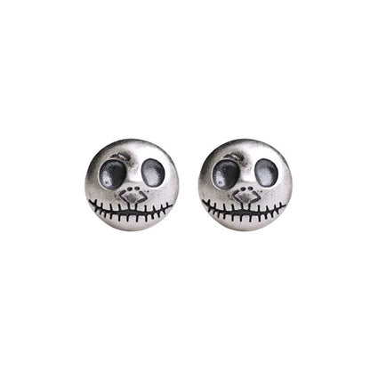 Noctura™ - Gothic Pumpkin Skull Studs For Everyday Edge