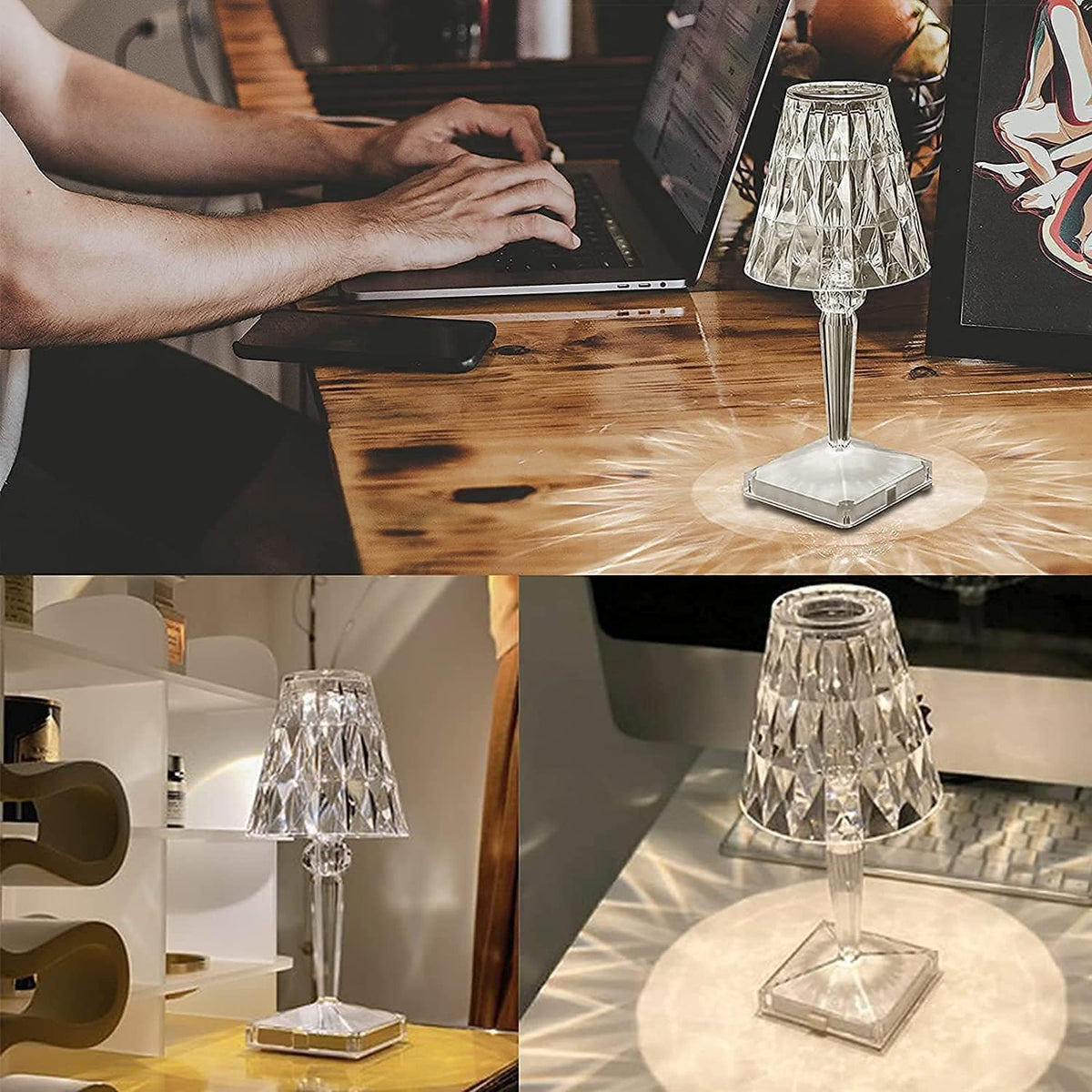 Lustra™ - Soft Diamond Glow for Desk and Bedside