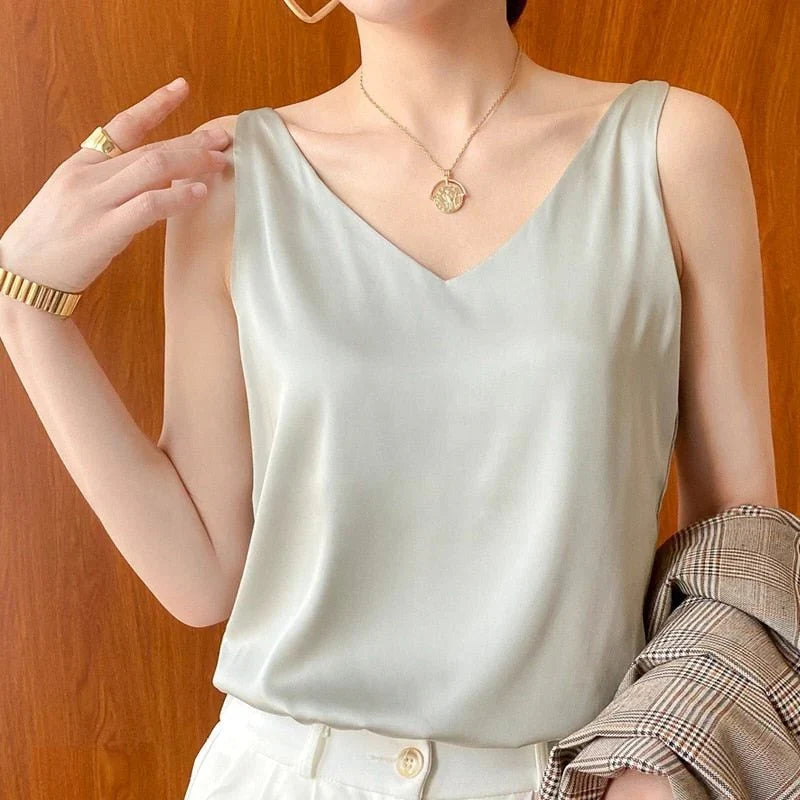 Vellia™ - Silky-Finished Tank For Effortless Everyday Wear