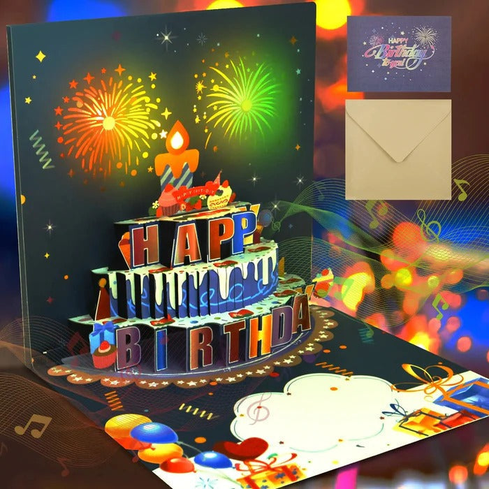 Lumique™ - 3D Cake Surprise With Lights And Melody