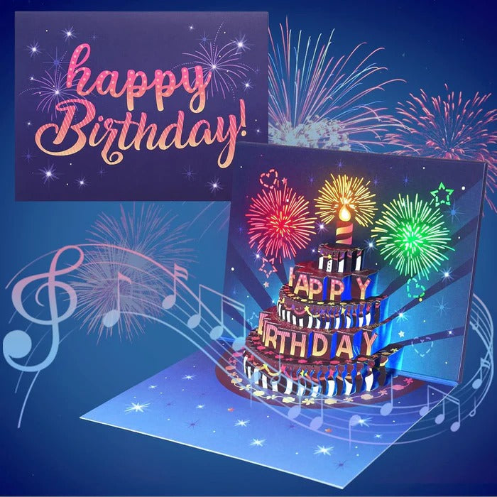 Lumique™ - 3D Cake Surprise With Lights And Melody