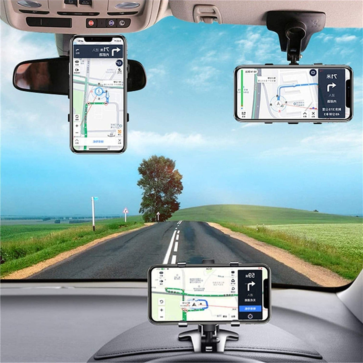 Navra™ - Secure One-Hand Phone Mount for Driving